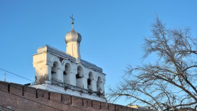 لوحة جدارية - كاتدرائية القديسة صوفيا في كرملين نوفغورود